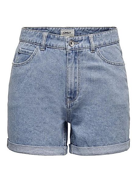 ONLY Jeansshorts high Waist 5-Pocket Design Knopfleiste Reißverschluss ONLV günstig online kaufen