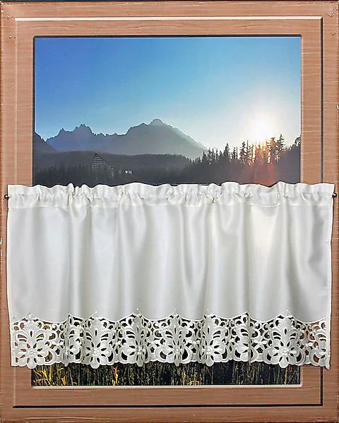 HOSSNER - ART OF HOME DECO Querbehang »Rießersee«, (1 St.), mit Ausbrenner- günstig online kaufen