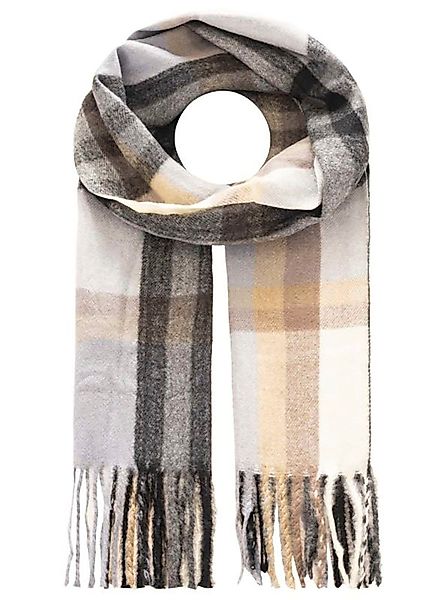 Zwillingsherz Schal ""Kariert"" mit Karo-Muster und Fransenabschlüssen günstig online kaufen