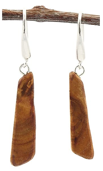 NaturSchatulle Paar Ohrhänger Pflaume Stab (Holzschmuck, günstig online kaufen