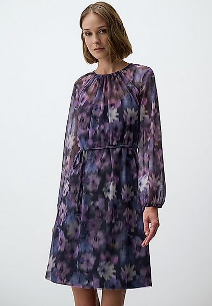 Jimmy Key Minikleid Lila Blumen Chiffon Midi Kleid günstig online kaufen