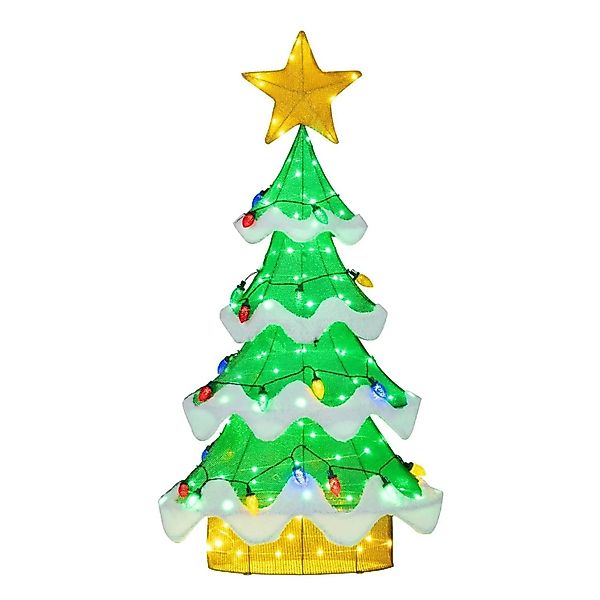 Costway Led Weihnachtsbaum Beleuchtete Weihnachtsdeko 130 cm günstig online kaufen