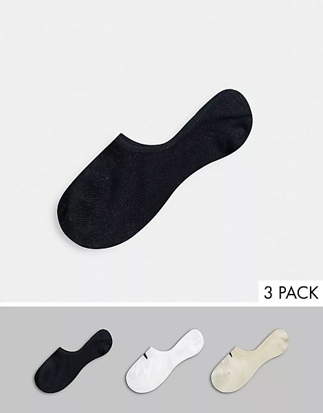 Nike – Everyday Lightweight Footsie – 3er-Pack Socken in Bunt-Mehrfarbig günstig online kaufen