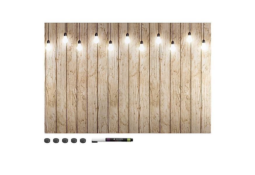 Navaris Tafel Magnetpinnwand Memoboard zum Beschriften - 60x40 cm Notiztafe günstig online kaufen
