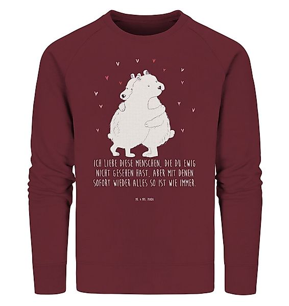 Mr. & Mrs. Panda Longpullover Eisbär Umarmen Größe XL - Burgundy - Geschenk günstig online kaufen
