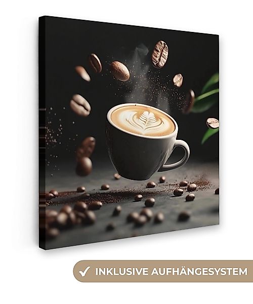 OneMillionCanvasses® Leinwandbild Cappuccino - Tasse - günstig online kaufen