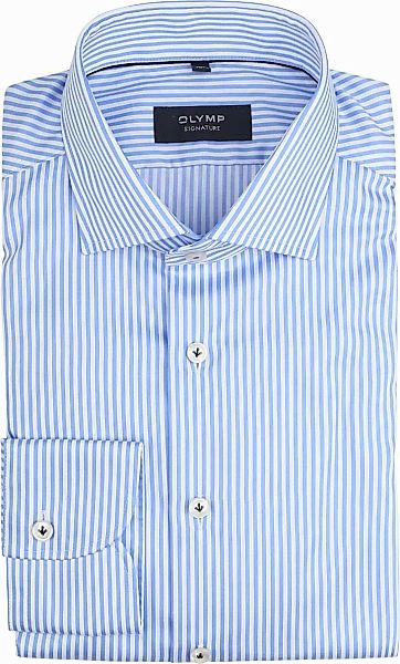 OLYMP Signature Hemd Streifen Hellblau - Größe 43 günstig online kaufen