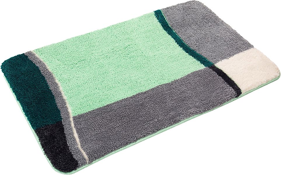 my home Badematte »Belio, Badvorleger, Badezimmer Teppich«, rutschhemmend b günstig online kaufen