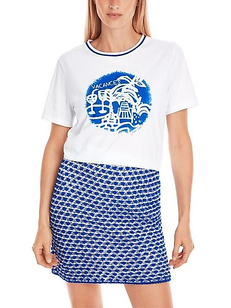 Marc Cain T-Shirt "Trip to France" Premium Damenmode Bedrucktes T-Shirt "Re günstig online kaufen