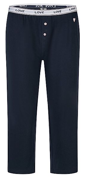 By Louise Pyjamahose Damen Capri Schlafanzughose (1-tlg) Baumwolle günstig online kaufen