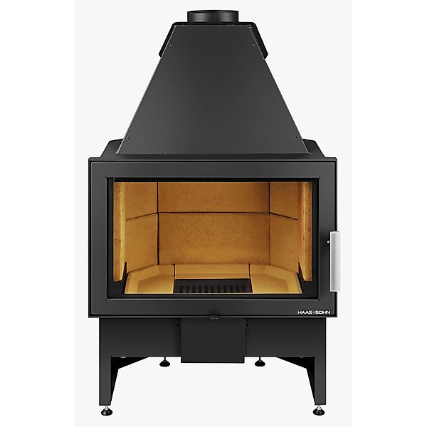 Haas+Sohn Kaminofen Stahl Schwarz 8 kW günstig online kaufen