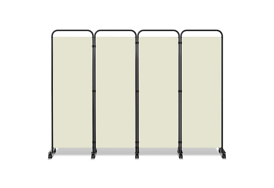 Clanmacy Paravent Trennwand auf Rollen Sichtschutz Raumteiler Klappbar Outd günstig online kaufen
