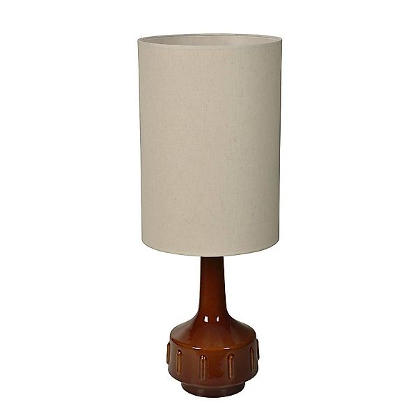 MARKET SET Tischlampe Jimmy, braun/beigefarben, Höhe 83 cm günstig online kaufen