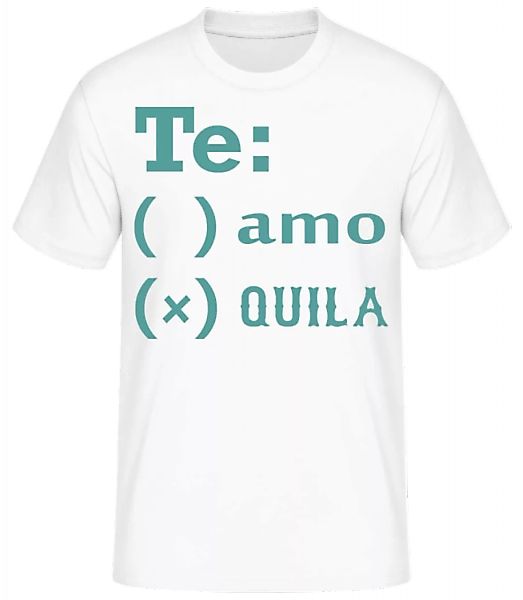 Te Amo Tequila · Männer Basic T-Shirt günstig online kaufen
