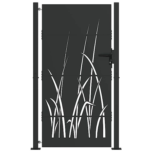 vidaXL Gartentor Gartentor Schwarz 105 x günstig online kaufen