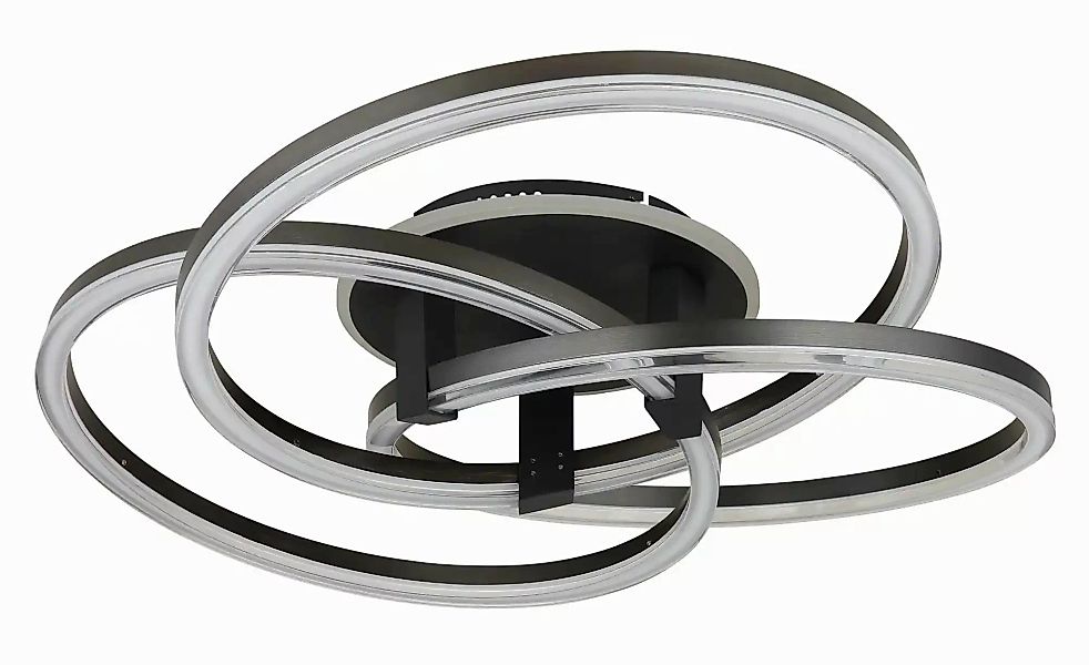 Globo Lighting Deckenleuchte   ¦ schwarz ¦ Maße (cm): B: 78 H: 25  Ø: 78 La günstig online kaufen