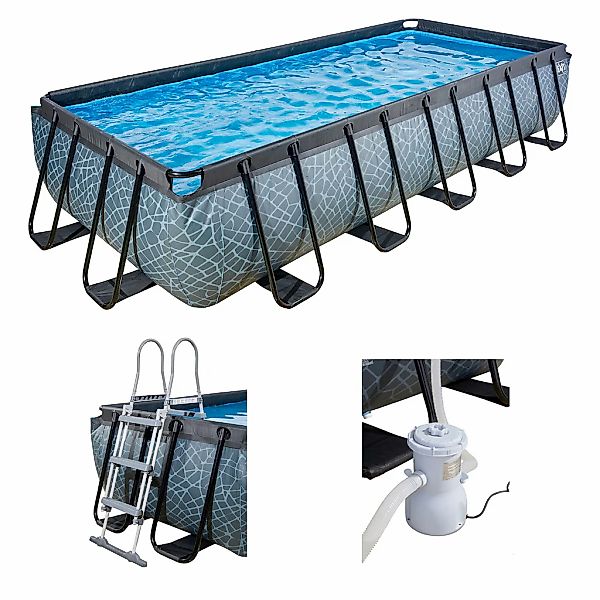 EXIT Framepool LxBxH: 540x250x100 cm, inkl. Filterpumpe und Sicherheitsleit günstig online kaufen