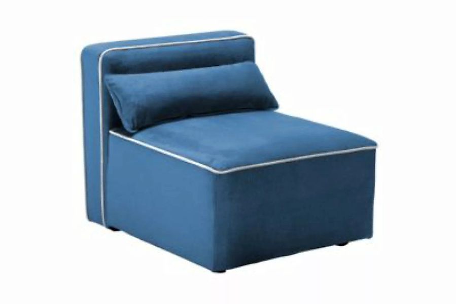Kayoom Sessel Sessel / Sofa-Mittelmodul Presley 225 Dunkelblau dunkelblau günstig online kaufen