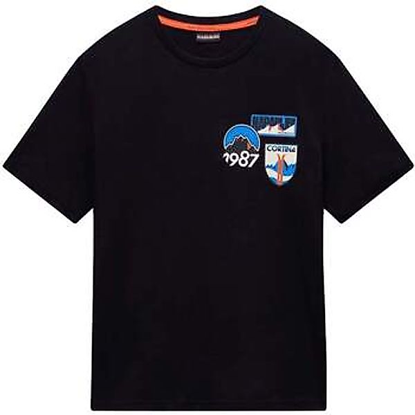 Napapijri  T-Shirt Montepiana Graphic T-Shirt Black günstig online kaufen