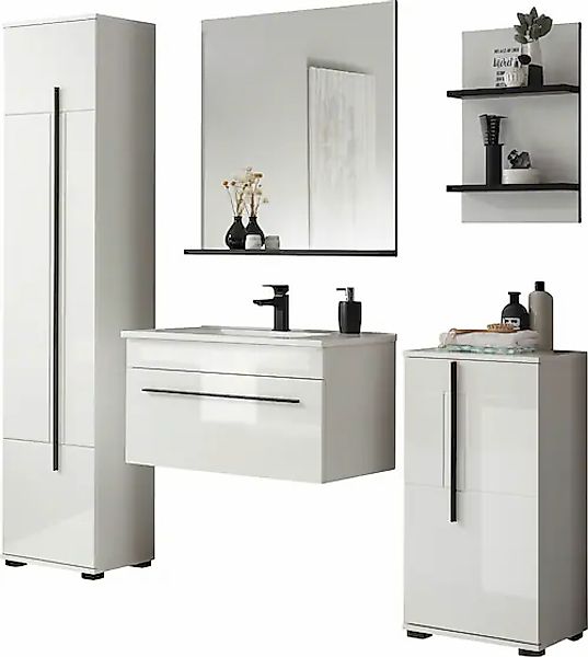 INOSIGN Badmöbel-Set »Cantara, Bad im modernen Design, 5-teiliges Badezimme günstig online kaufen