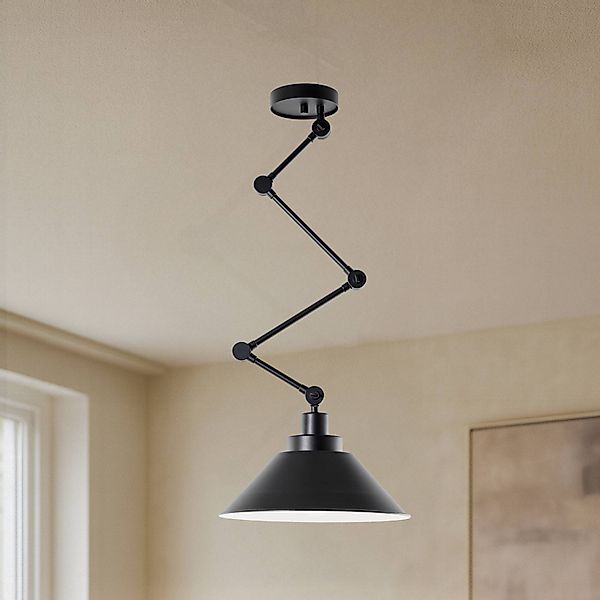 Hängelampe Pantograph mit Gelenkabhängung, schwarz günstig online kaufen