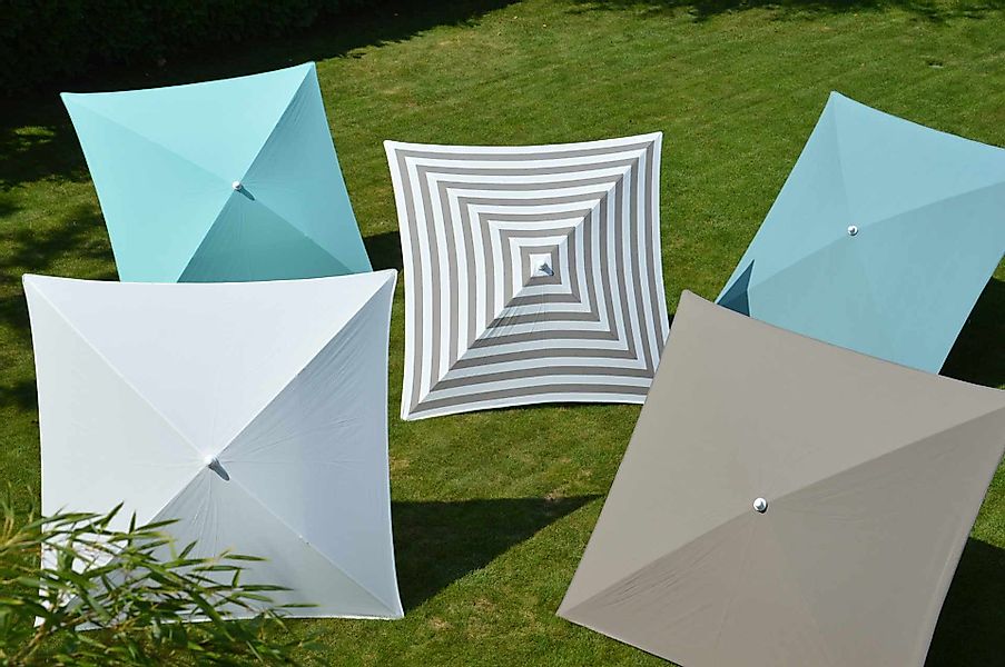 jankurtz Sonnenschirm Murano, Blau, mit Knickelement günstig online kaufen