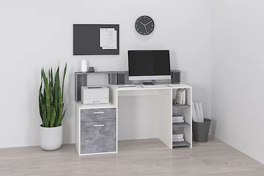 FMD Regal-Schreibtisch »Bolton« Schreibtisch mit Stauraum und Ablage, offen günstig online kaufen