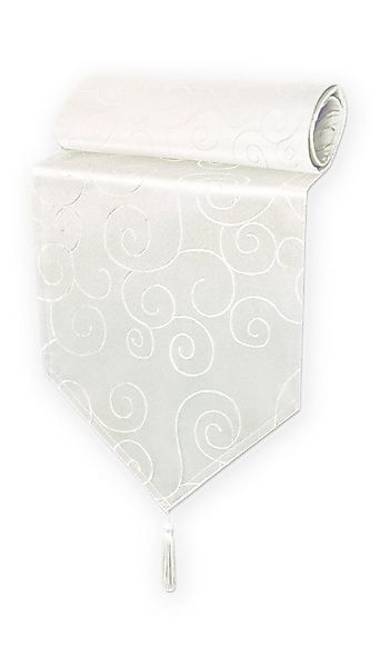 Haus und Deko Tischdecke Tischläufer Damast Ornamente klassisch Tischdecke günstig online kaufen