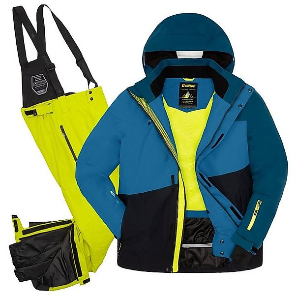 Killtec Skianzug Herren Skijacke + Skihose (blau/limette, Gr. XXL) günstig online kaufen