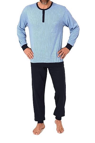 Normann Pyjama Normann Herren Schlafanzug langarm mit Bündchen – auch in Üb günstig online kaufen