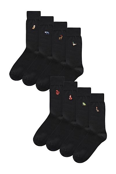 Next Kurzsocken Socken mit Stickerei (8-Paar) günstig online kaufen