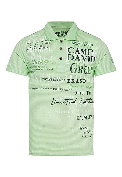 CAMP DAVID Poloshirt Poloshirt Kurzarmshirt (1-tlg., 1) günstig online kaufen