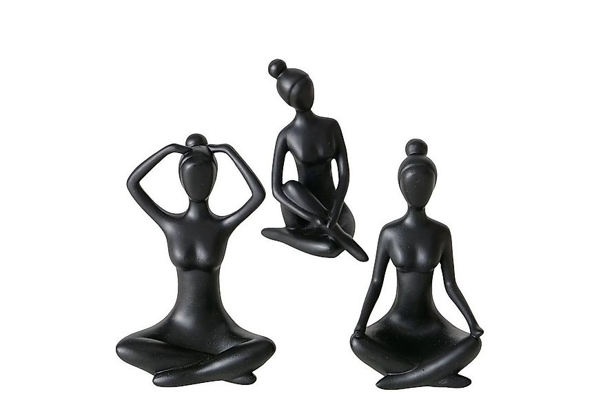 MF Dekoobjekt 3er Set Handgemachte Yoga Figuren Marie und ihre Yogapraxis i günstig online kaufen