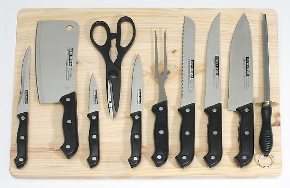 Messerset Tomato 11tlg. Grau / Braun günstig online kaufen