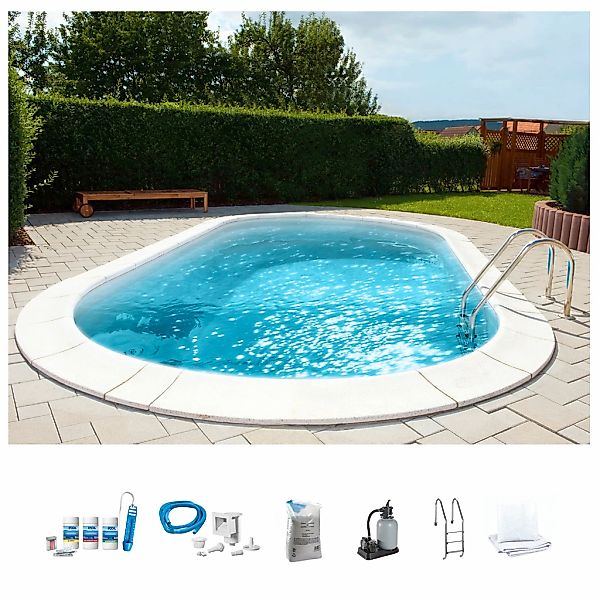 my POOL BWT Ovalpool "PREMIUM mit sandfarbener Innenfolie" Höhe 120 cm, in günstig online kaufen