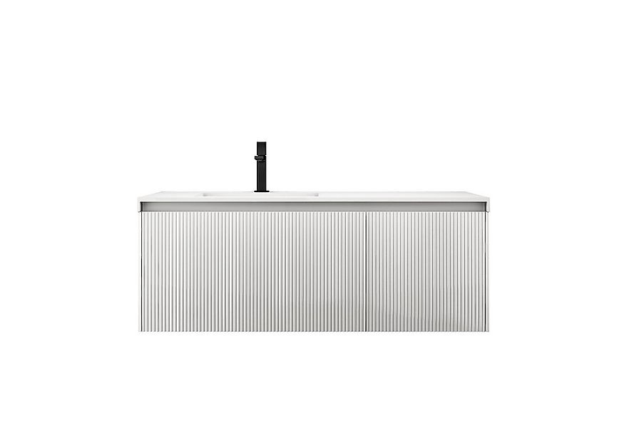 doporro Badmöbel-Set Mineraguss Waschbeckenunterschrank Badezimmermöbel Sof günstig online kaufen