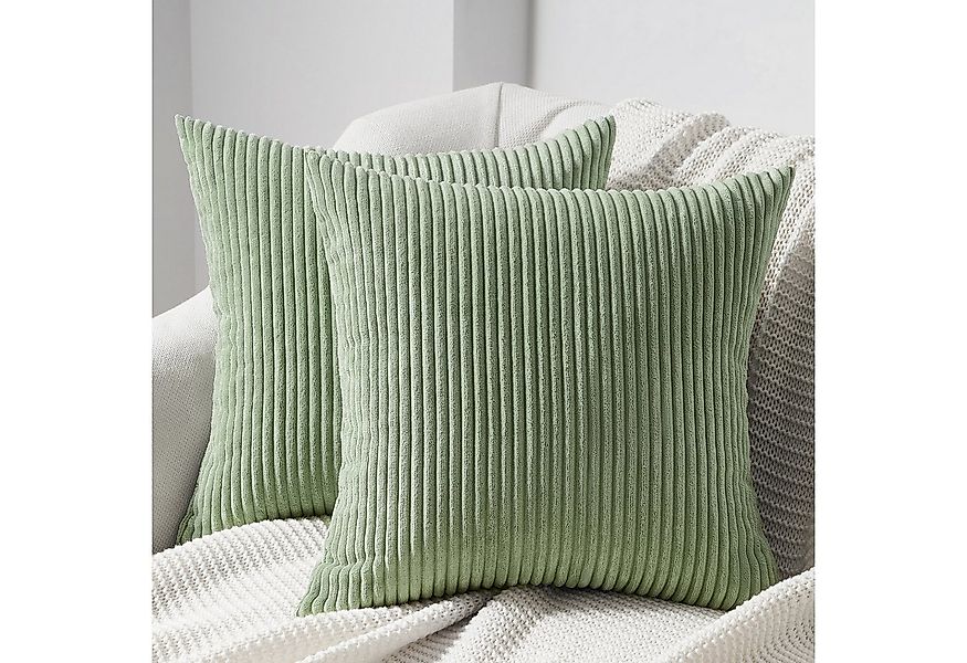 Topfinel Kissenbezug gestreiftes Muster,2er Set Kissenhülle Dekokissen Kiss günstig online kaufen