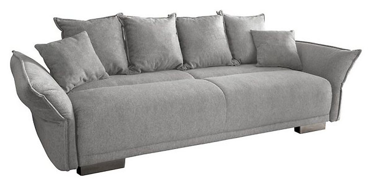 BENFORMATO HOME COLLECTION Big-Sofa PERA, Hellgrau, Stoffbezug, BxHxT 242 x günstig online kaufen