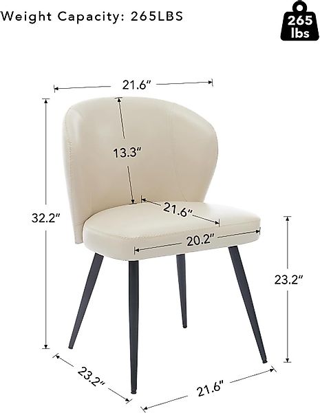 GarveeMore Esszimmerstuhl aus PU-Leder,moderne Esszimmer und günstig online kaufen
