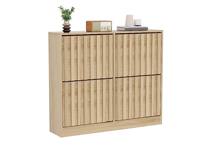 UEV Schuhschrank mit 4 Klappen, Schuhregal Schmal, Schuhkipper (Schuhkommod günstig online kaufen