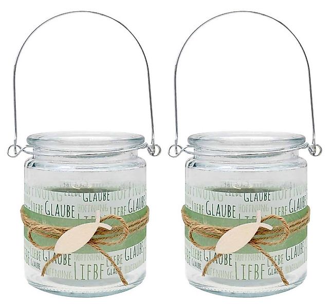 ZauberDeko Windlicht Windlicht Glaube Liebe Hoffnung Salbei Fisch Kommunion günstig online kaufen