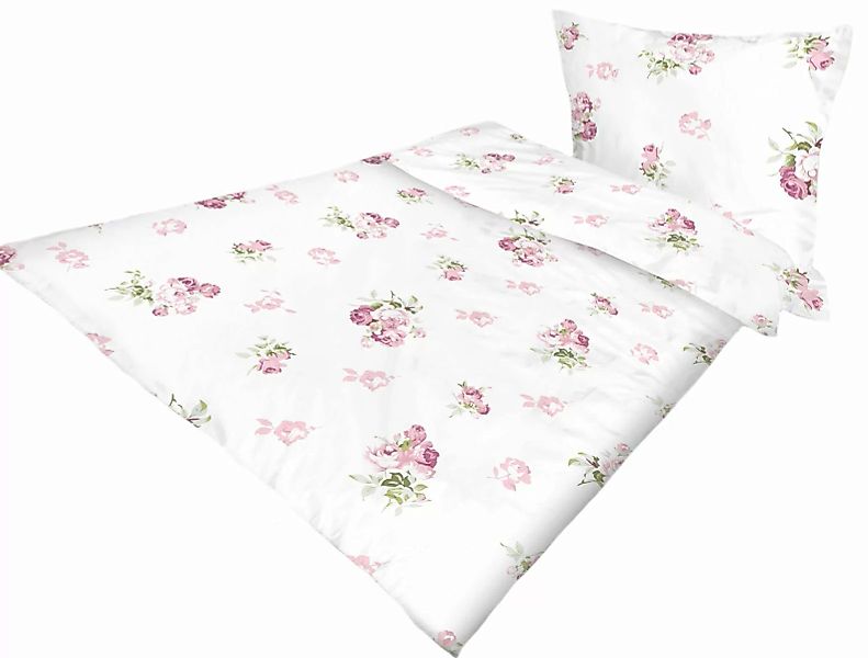 PremiumShop321 Bettwäsche Set mit floralem Muster, Bettbezug mit Reißversch günstig online kaufen
