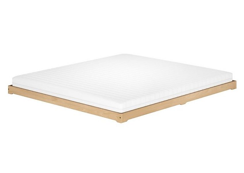 ERST-HOLZ Bett Breites Bodenbett Doppelbett Buche günstig online kaufen