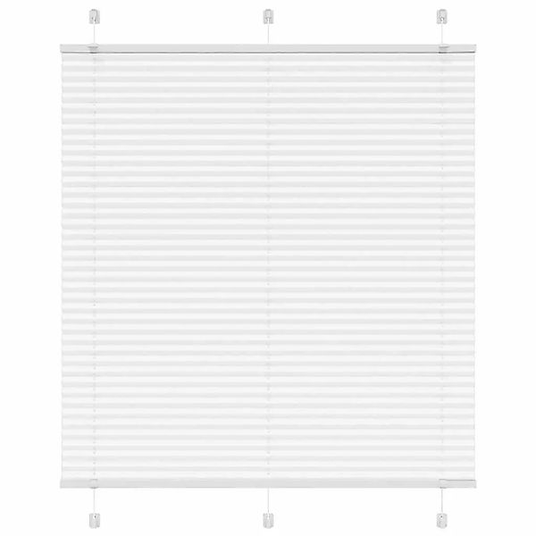 vidaXL Plissee Weiß 115x150 cm Stoffbreite 114,4 cm Polyester 4015503 günstig online kaufen