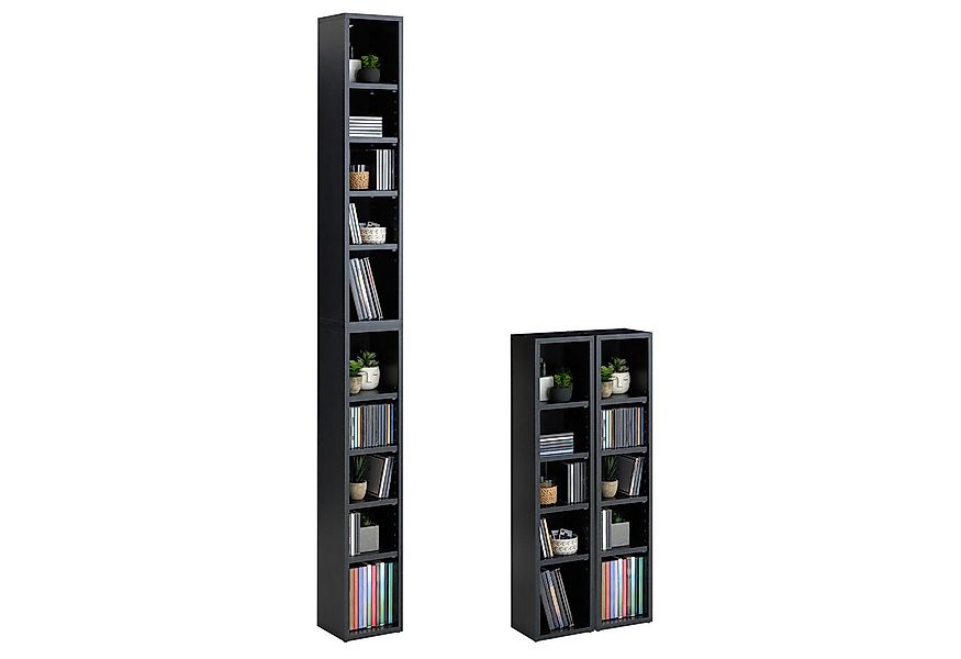 CARO-Möbel CD-Regal CHART, Medienregal aus 2 Modulen Medien Aufbewahrung bi günstig online kaufen