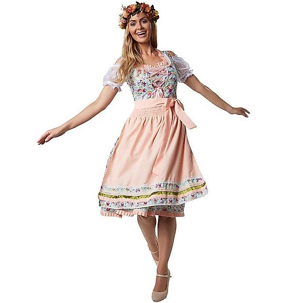 dressforfun Dirndl Frauenkostüm Midi-Dirndl Erding Modell 1 günstig online kaufen