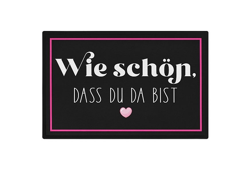 Trendation Fußmatte Wie Schön, Dass Du Da Bist Fußmatte Geschenk Willkommen günstig online kaufen