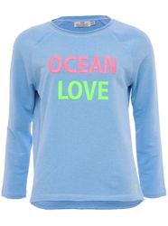 Zwillingsherz Langarmshirt Used-Look, Langarm, Neon-Schriftzug, Rundhalsaus günstig online kaufen