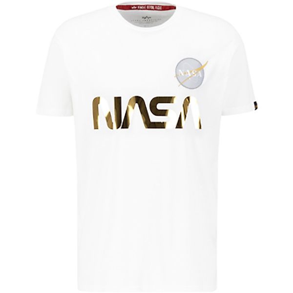 Alpha  T-Shirt NASA Reflective T - white/gold günstig online kaufen