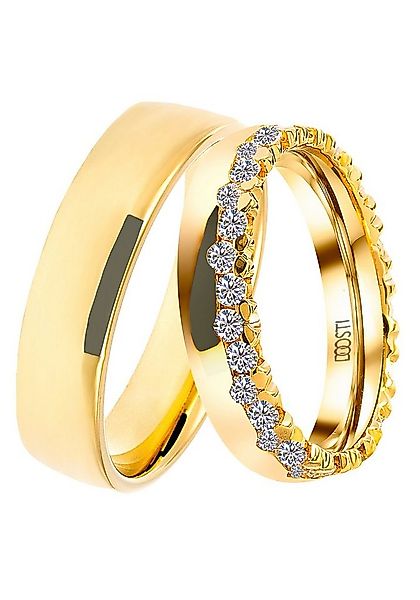 DOOSTI Trauring Schmuck Geschenk Silber 925 Trauring Ehering Partnerring LI günstig online kaufen